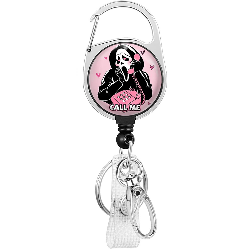 Wholesale ABS Halloween Pumpkin Roll Up Keychain